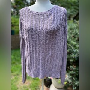 Light purple American Eagle tie back sweater in large